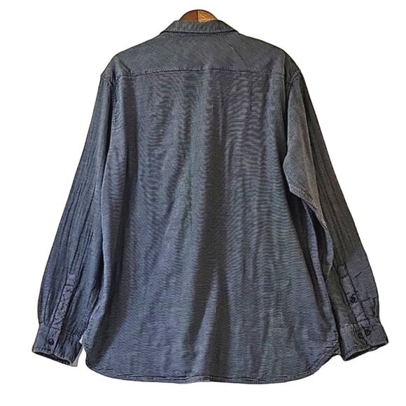 Carbon2Cobalt Men Sz XXL 100% Cotton Grunge Goth Front Pockets Long Sleeve Shirt - Picture 2 of 11